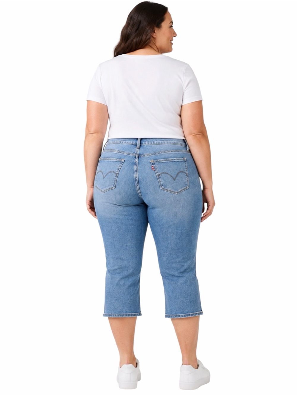 Levi's 311 Shaping Skinny Capri Jeans Mid Rise Tummy Control Light Wash 18W NEW - Picture 4 of 14